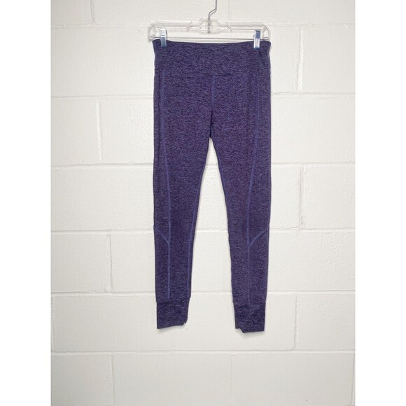 Hard Tail Forever Womens Legging Size Medium Flat Front Purple Black Marble - Picture 1 of 7
